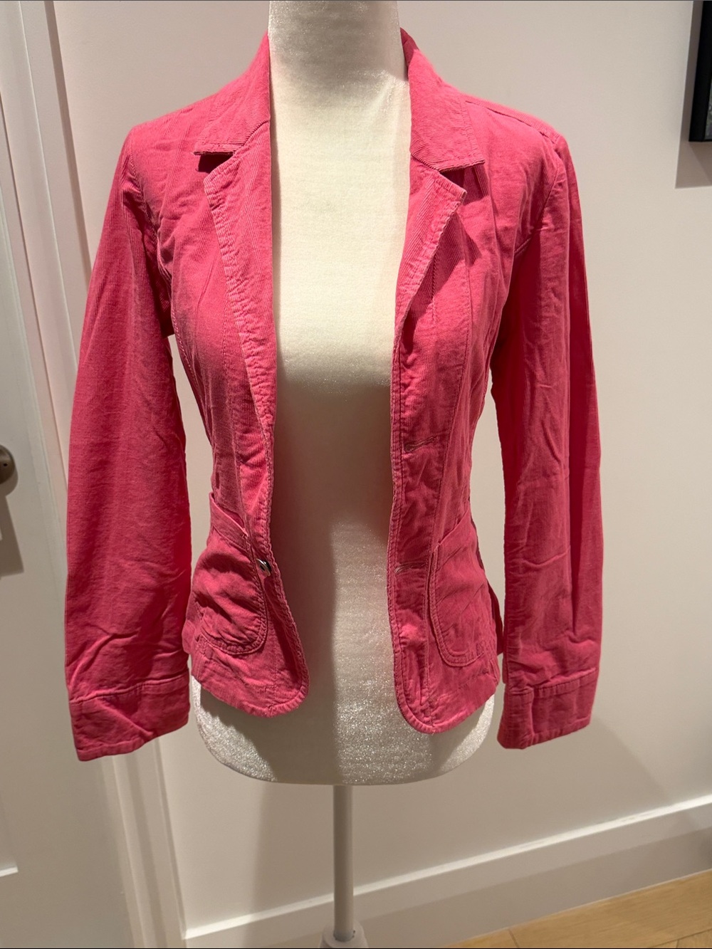 Pink Tailored Single-Breasted Women's Blazer